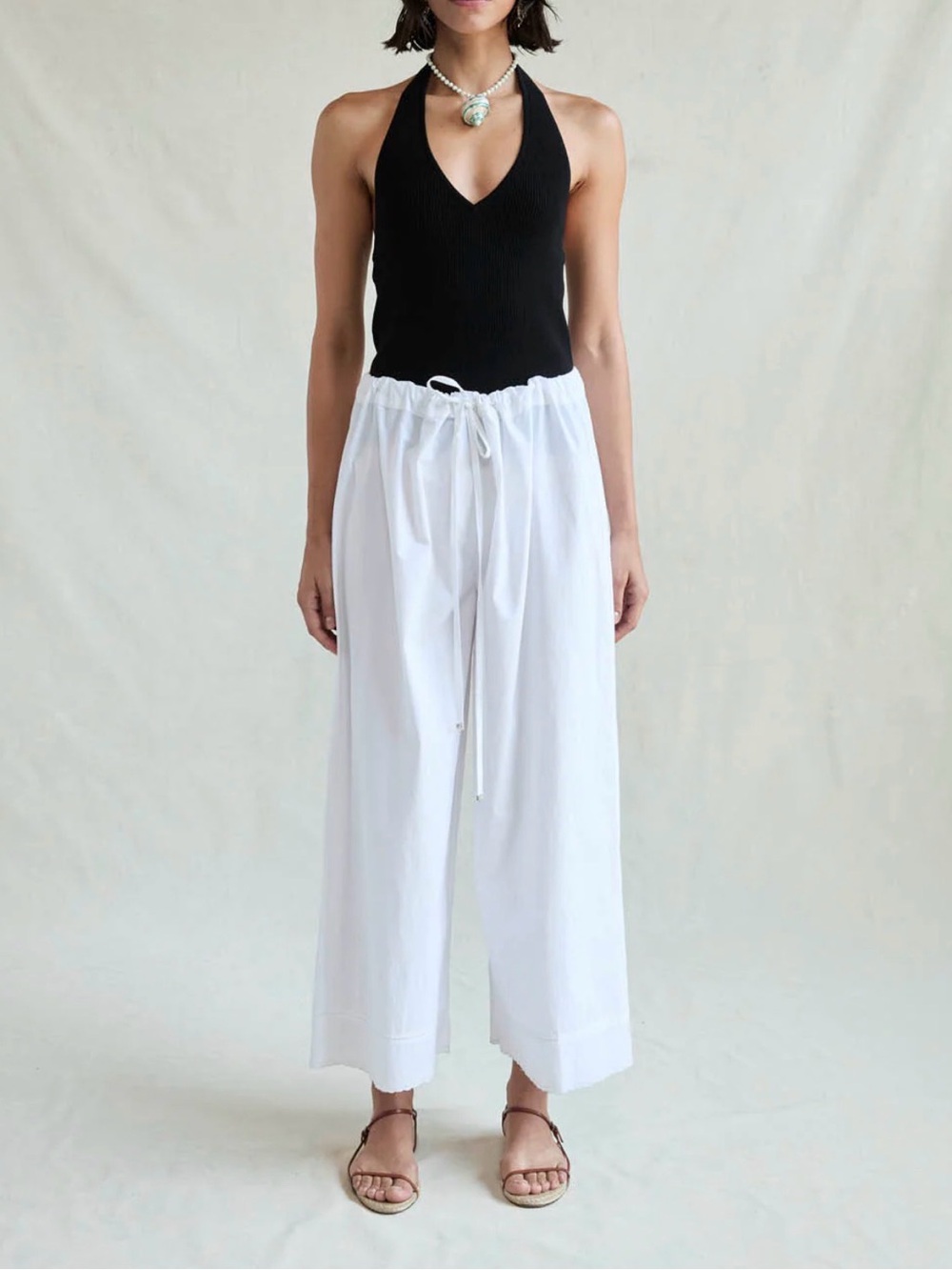 Chan Luu Ramona Poplin Pant White